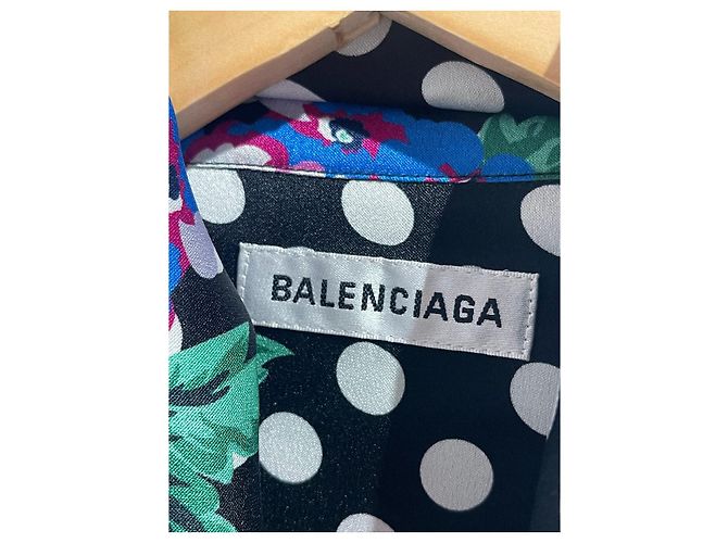 Blusa Balenciaga de lunares T.40 Negro - vista 5