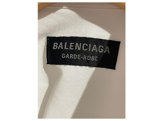 Camicia Balenciaga bianca T.40 Bianco - vista 6