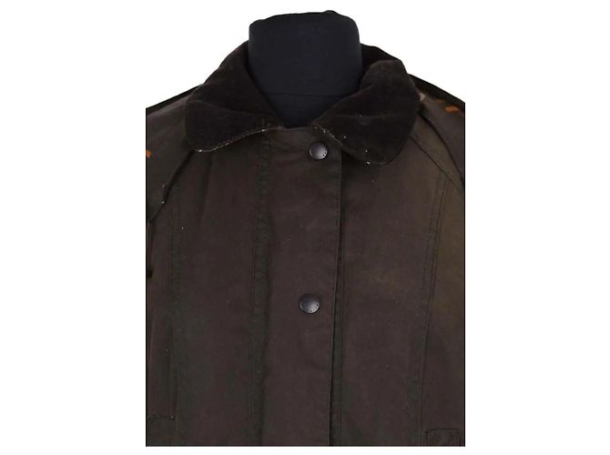 Giacca Barbour in cotone kaki Cachi - vista 2