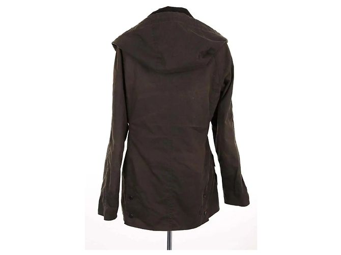 Giacca Barbour in cotone kaki Cachi - vista 4