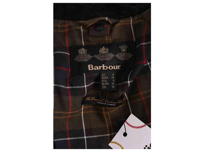 Giacca Barbour in cotone kaki Cachi - vista 5