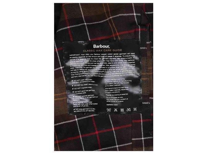 Giacca Barbour in cotone kaki Cachi - vista 6