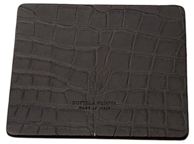 Borsa a tracolla hobo Bottega Veneta in pelle di coccodrillo marrone - vista 13