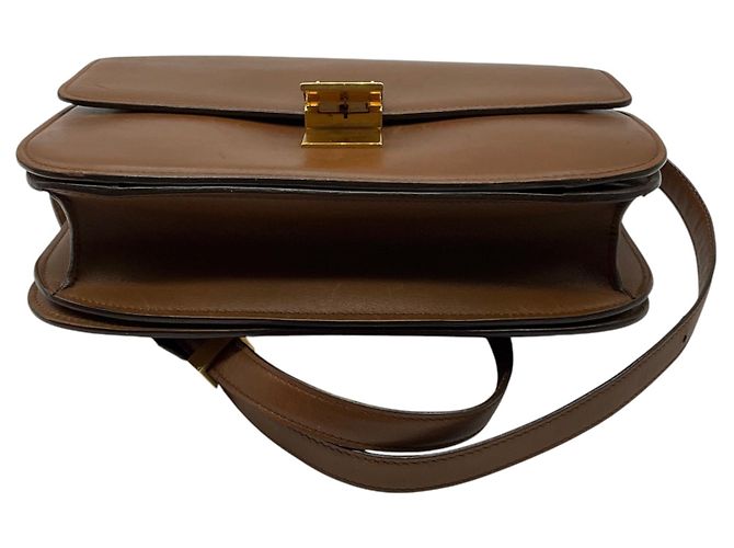 Classic Box Céline Celine Handtasche aus klassischem Box-Kalbsleder, hellbraun - Ansicht 4