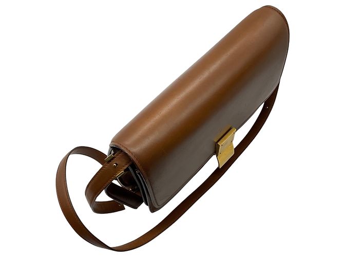 Classic Box Céline Celine Handtasche aus klassischem Box-Kalbsleder, hellbraun - Ansicht 5