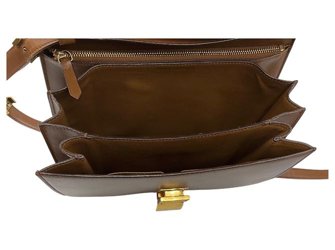 Classic Box Céline Celine Handtasche aus klassischem Box-Kalbsleder, hellbraun - Ansicht 6