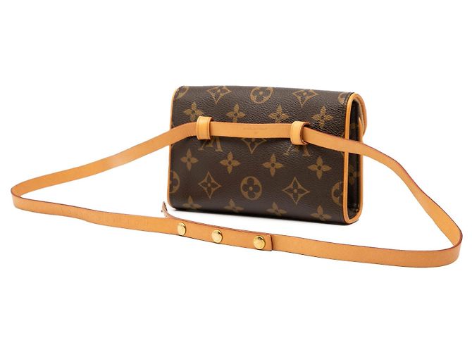 Bolso cinturón Louis Vuitton Monogram Pochette Florentine Marrón Castaño - vista 2