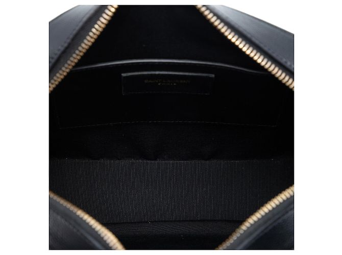 Autre Marque Borsa Camera Classic Monogram Medium in Grain de Poudre Nera Saint Laurent Nero - vista 4