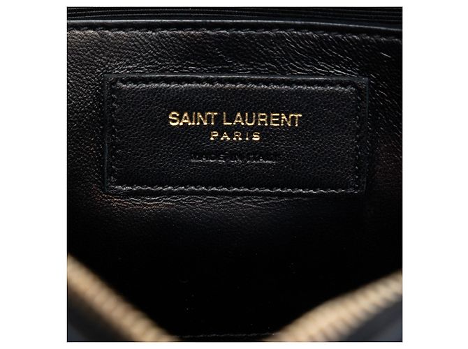 Autre Marque Borsa Camera Classic Monogram Medium in Grain de Poudre Nera Saint Laurent Nero - vista 5