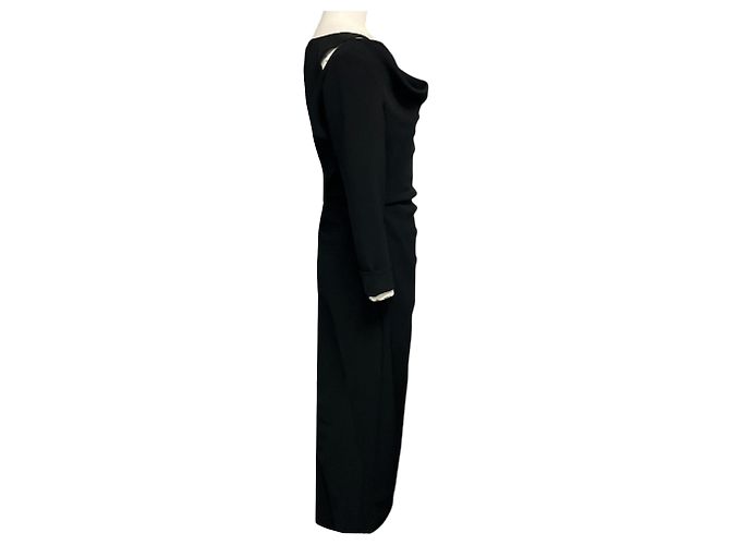 Vestido midi con hombros descubiertos Prabal Gurung Black Negro - vista 2