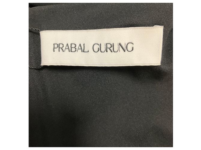 Vestido midi con hombros descubiertos Prabal Gurung Black Negro - vista 4