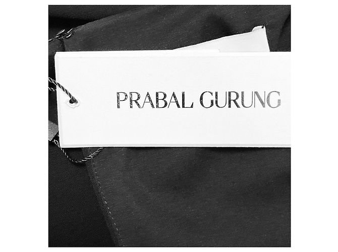 Vestido midi con hombros descubiertos Prabal Gurung Black Negro - vista 6