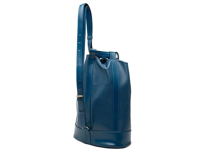 Blue Louis Vuitton Epi Randonnee PM Backpack - view 2
