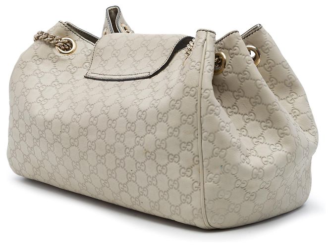 Tote Gucci Emily Large Guccissima Bianca Bianco - vista 2