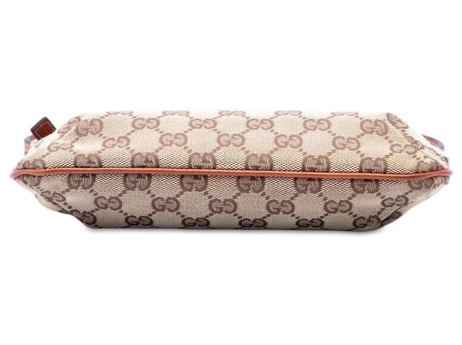 Borsa a tracolla Gucci GG Canvas Web beige - vista 3