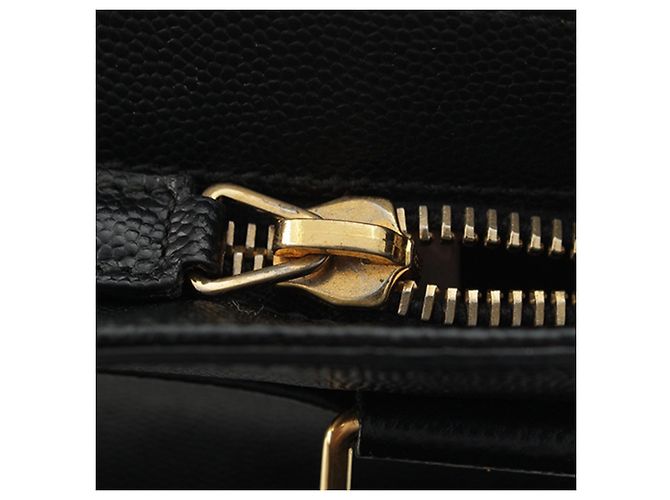 Autre Marque Borsa crossbody piatta Saint Laurent Grain De Poudre nera Nero - vista 10