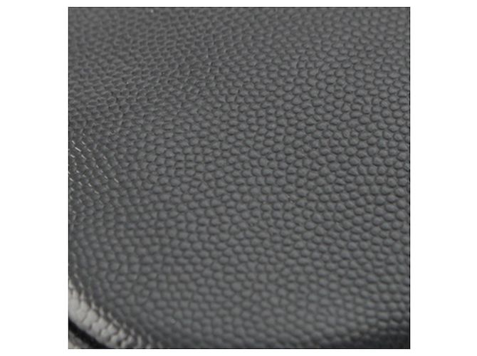 Autre Marque Borsa crossbody piatta Saint Laurent Grain De Poudre nera Nero - vista 12