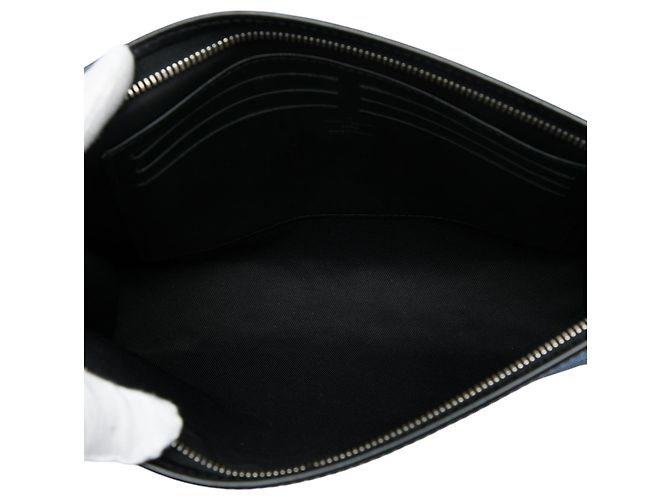 Borsa a Clutch Louis Vuitton Damier Graphite Pixel Pochette Voyage MM Grigia Grigio - vista 4