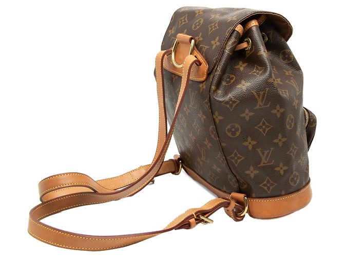 Zaino Louis Vuitton Monogram Montsouris MM Marrone - vista 2
