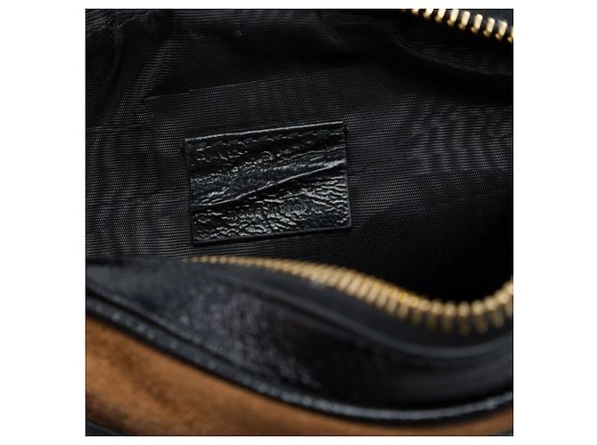 Borsa a tracolla Mini Suede Web Ophidia Gucci Marrone - vista 5