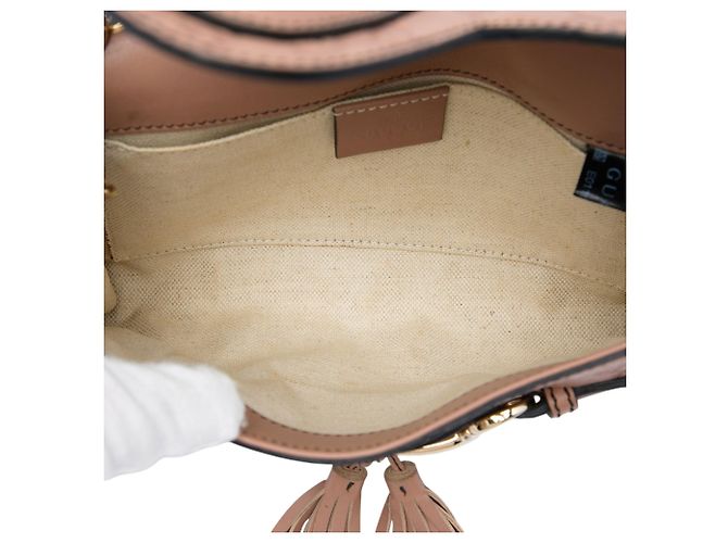 Borsa a tracolla Gucci Small Guccissima Emily Marrone - vista 4