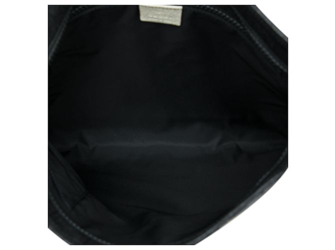 Borsa a tracolla Gucci GG Supreme Trademark Logo nera Nero - vista 4