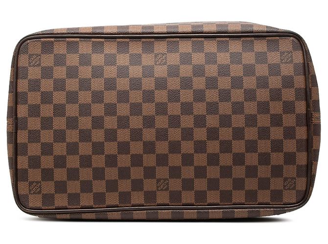 Borsa da viaggio Louis Vuitton Damier Ebene Greenwich PM Marrone - vista 3