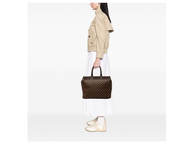 Borsa da viaggio Louis Vuitton Damier Ebene Greenwich PM Marrone - vista 6