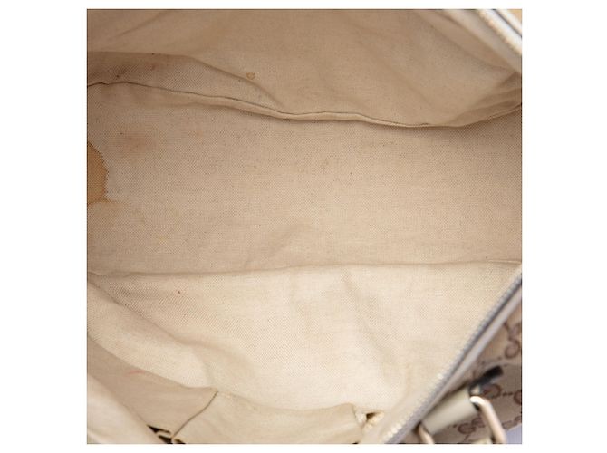 Borsa Gucci GG Canvas Sukey Bianca Bianco - vista 4