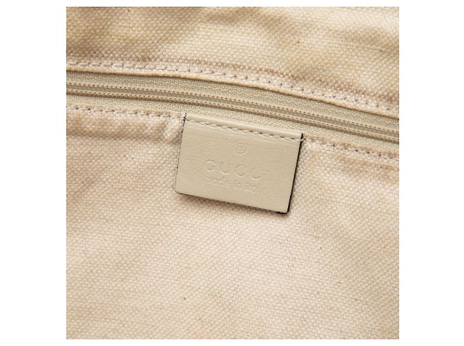 Borsa Gucci GG Canvas Sukey Bianca Bianco - vista 5
