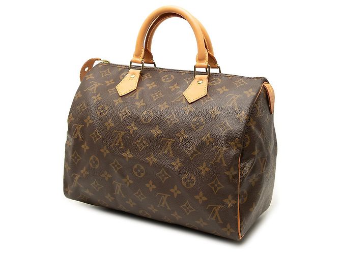 Borsa Boston Louis Vuitton Monogram Speedy 30 Marrone - vista 2
