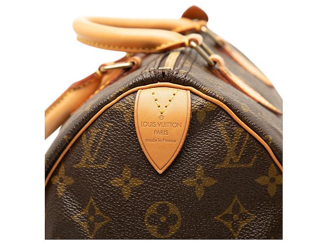 Borsa Boston Louis Vuitton Monogram Speedy 30 Marrone - vista 7