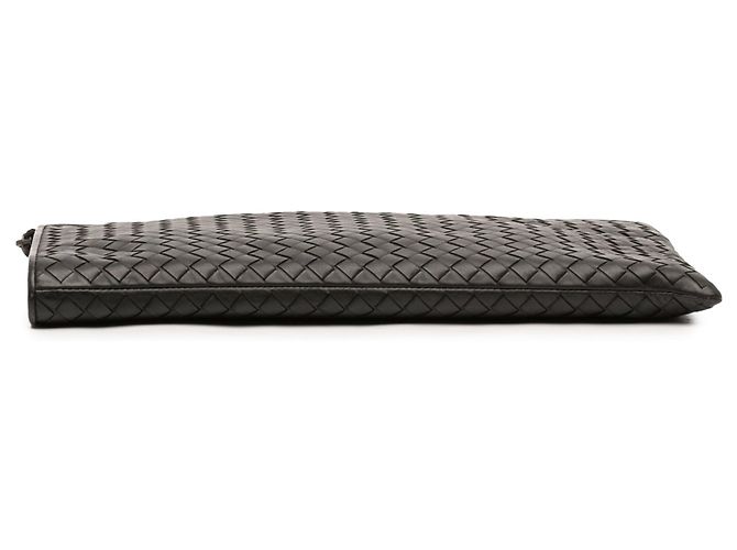 Borsa a pochette Document Case Medium in Nappa Intrecciato Nera Bottega Veneta Nero - vista 3