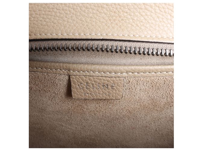 Céline Borsa a mano 2Way Celine Luggage Nano in pelle, Marrone Beige - vista 14