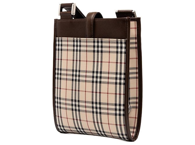 Borsa Crossbody Burberry House Check Canvas Beige - vista 2