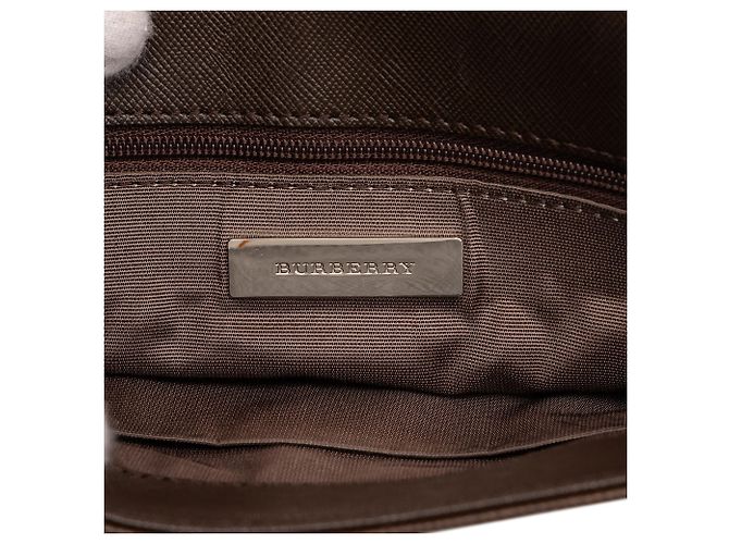 Borsa Crossbody Burberry House Check Canvas Beige - vista 5