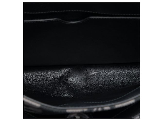 Sac d'affaires Prada en toile gris à imprimé floral - vue 4