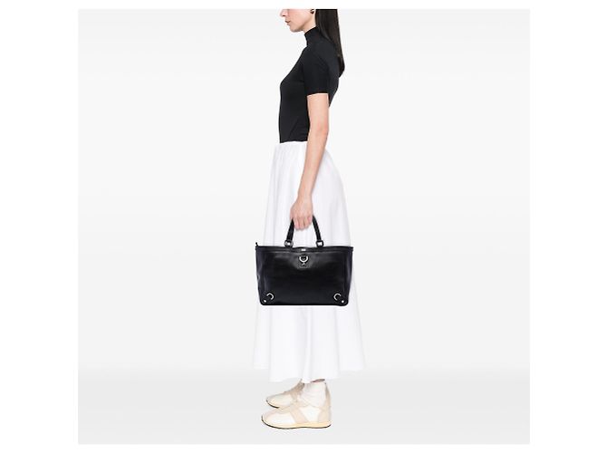 Gucci Abbey D Ring Tote aus schwarzem Kalbsleder - Ansicht 6