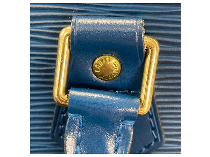 Louis Vuitton Epi Alma PM Handtasche Blau - Ansicht 7