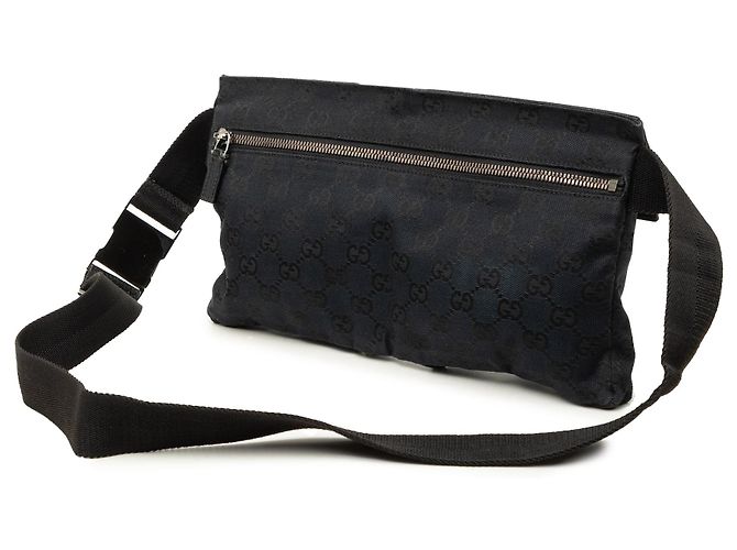 Borsetta cintura Gucci GG Canvas con doppia tasca nera Nero - vista 2