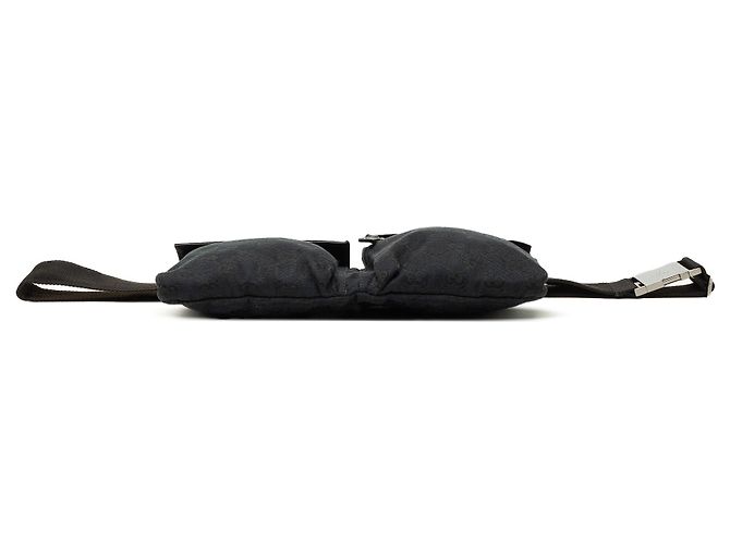 Borsetta cintura Gucci GG Canvas con doppia tasca nera Nero - vista 3