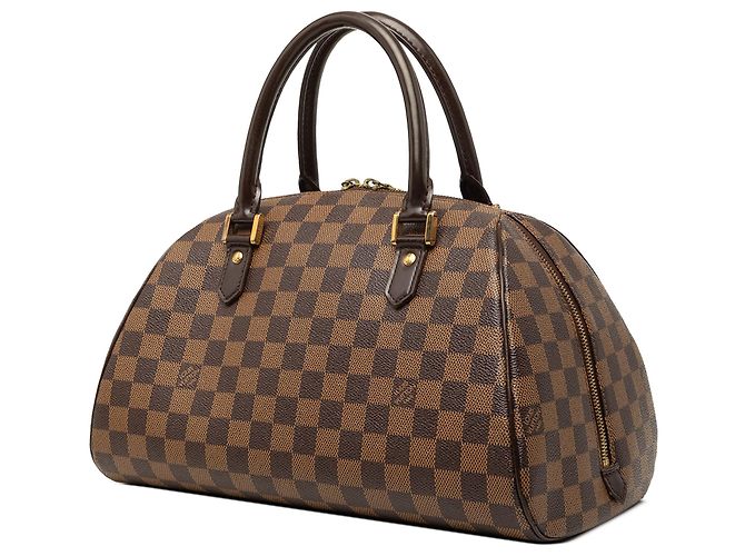 Borsa a mano Louis Vuitton Damier Ebene Ribera MM Marrone - vista 2