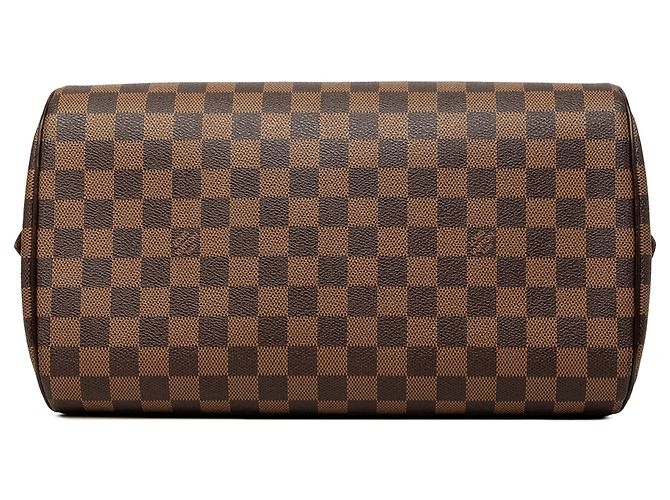 Borsa a mano Louis Vuitton Damier Ebene Ribera MM Marrone - vista 3