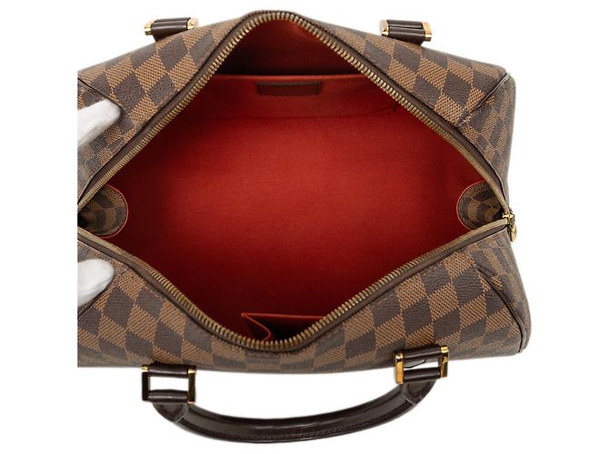 Borsa a mano Louis Vuitton Damier Ebene Ribera MM Marrone - vista 4
