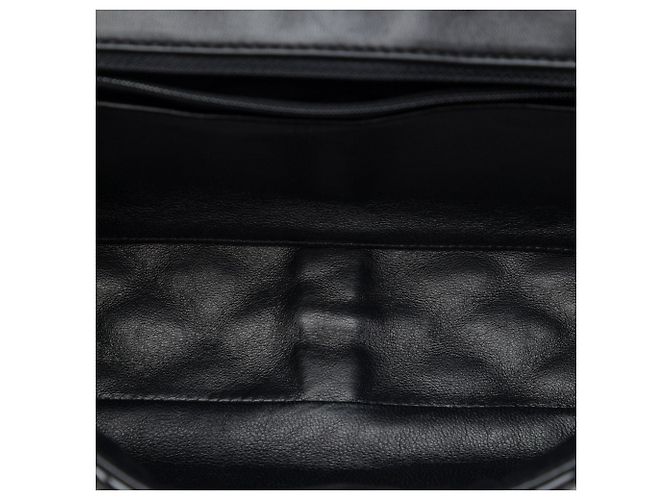 Borsa a tracolla Chanel Jumbo Classic Single Flap in vernice nera Nero - vista 4