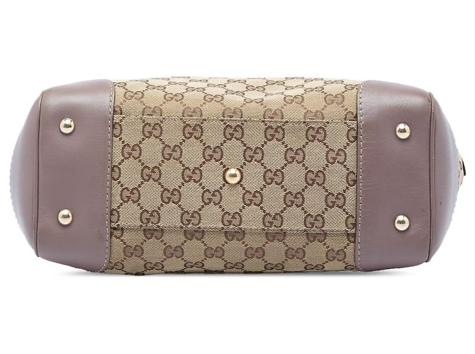 Tote Gucci Mayfair in tela GG beige - vista 3