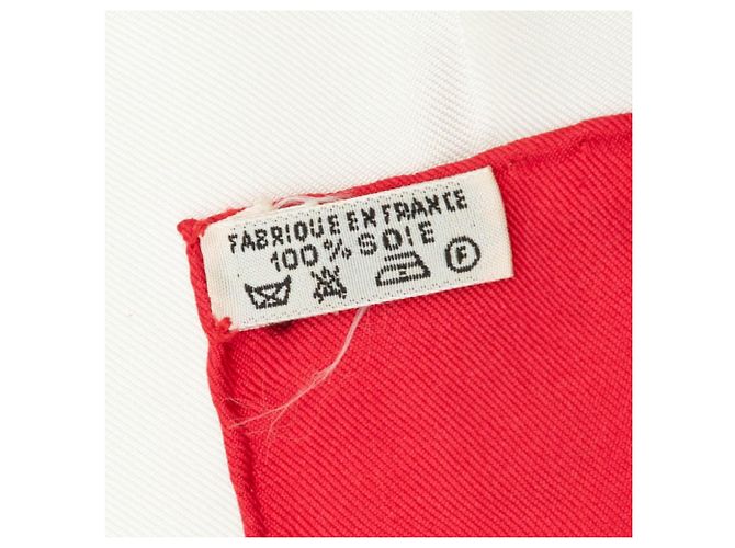 Foulard di seta rosso Hermès Vue Du Carrosse De La Galere La Reale 90 Scarves - vista 5