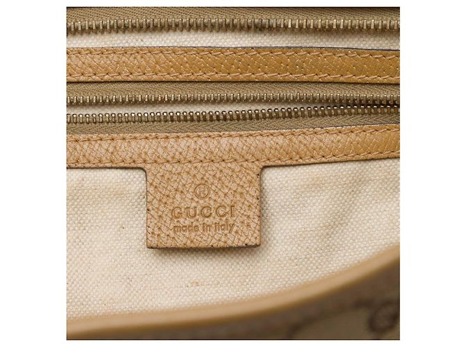 Borsa Tote Gucci GG Canvas Bree Beige - vista 5