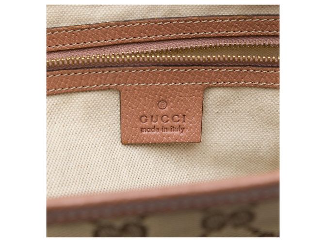 Borsa Tote Gucci GG Canvas Bree Beige - vista 5