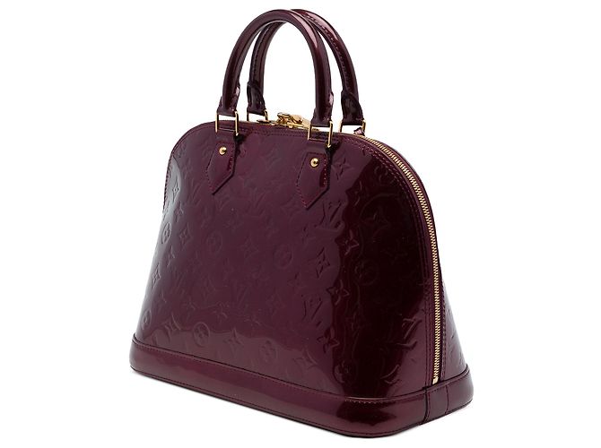 Borsa a mano Louis Vuitton Monogram Vernis Alma PM rossa Rosso - vista 2
